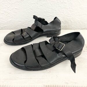 Guidi Black Leather Sandals Shoes 99snd Fisherman 41 Avant Garde